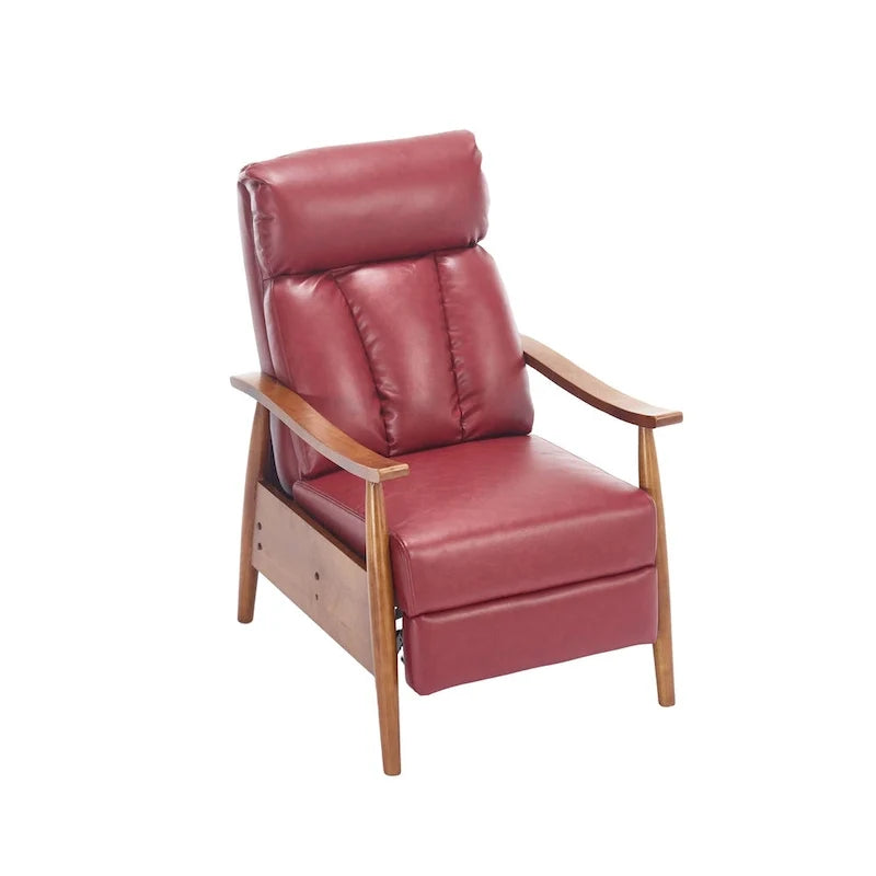 Weinroter verstellbarer Chaiselongue-Sessel, 26.38