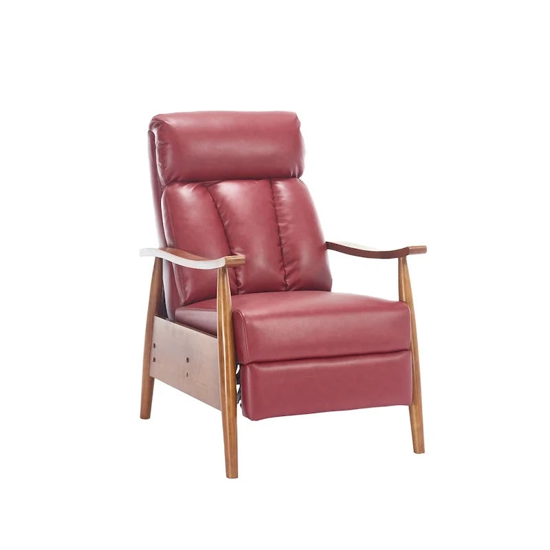 Weinroter verstellbarer Chaiselongue-Sessel, 26.38